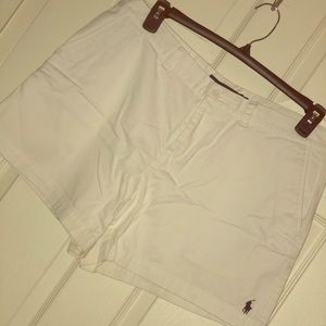 White Ralph Lauren Polo Shorts